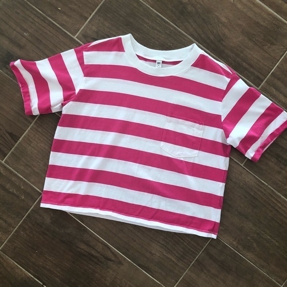 BP oversized striped Boxy Tee Size M - Picture 2 of 9